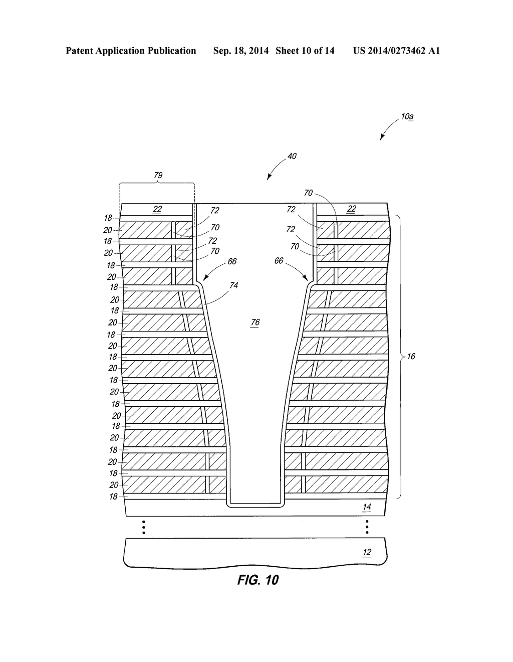 Methods of Fabricating Integrated Structures, and Methods of Forming     Vertically-Stacked Memory Cells - diagram, schematic, and image 11