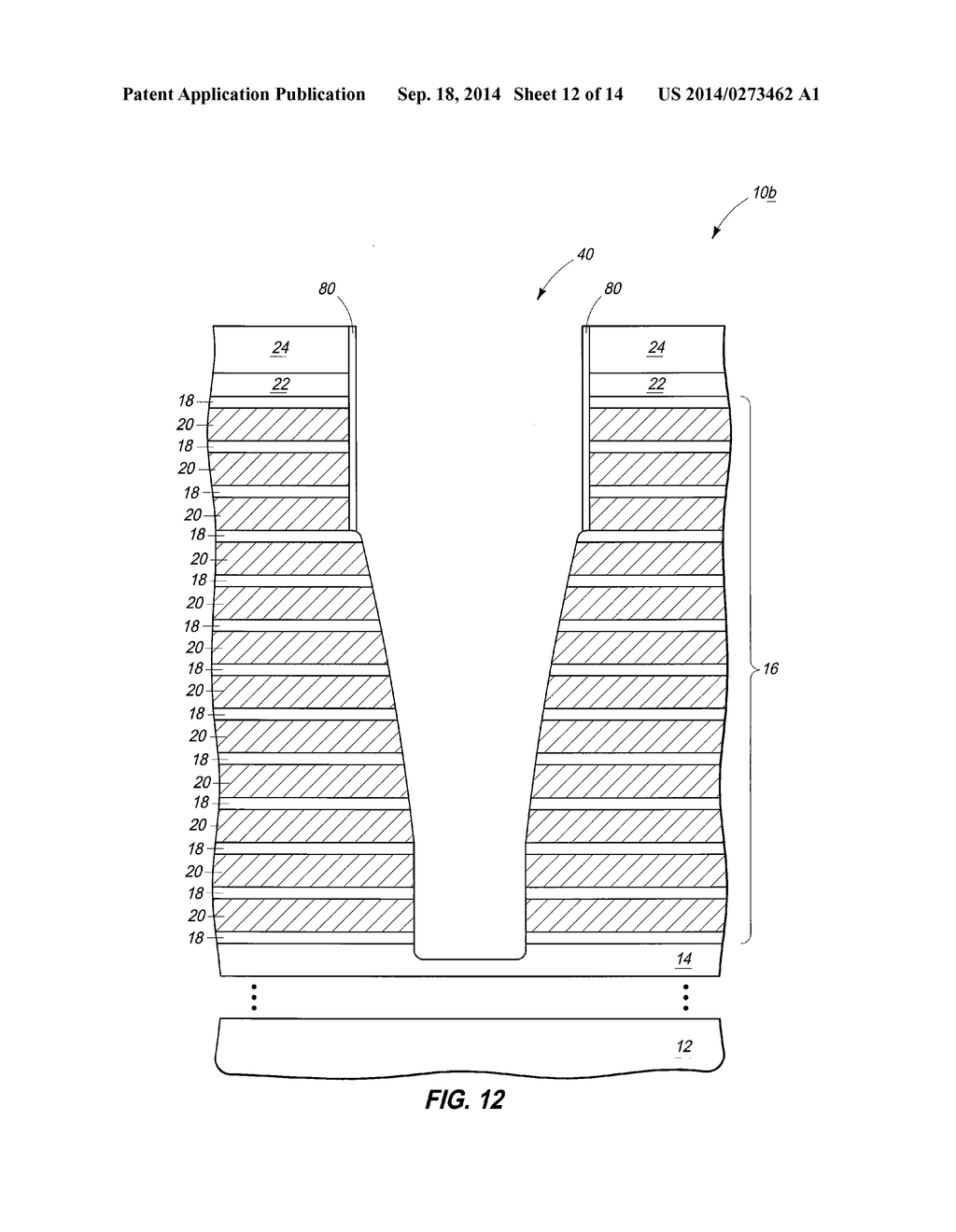 Methods of Fabricating Integrated Structures, and Methods of Forming     Vertically-Stacked Memory Cells - diagram, schematic, and image 13