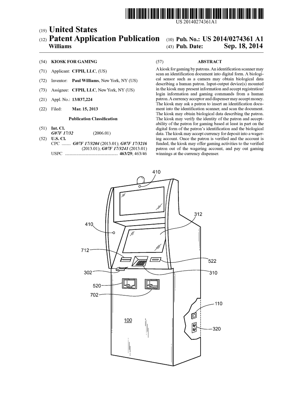 KIOSK FOR GAMING - diagram, schematic, and image 01