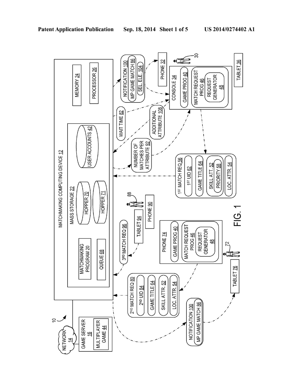 MATCHMAKING IN MULTIPLAYER GAMING - diagram, schematic, and image 02