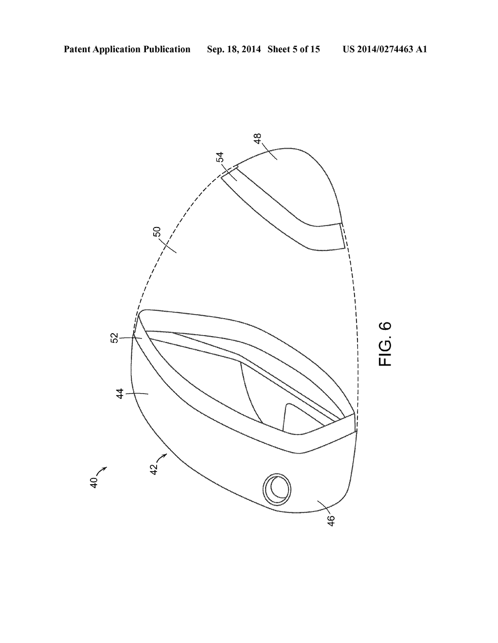 METAL WOOD CLUB WITH IMPROVED MOMENT OF INERTIA - diagram, schematic, and image 06