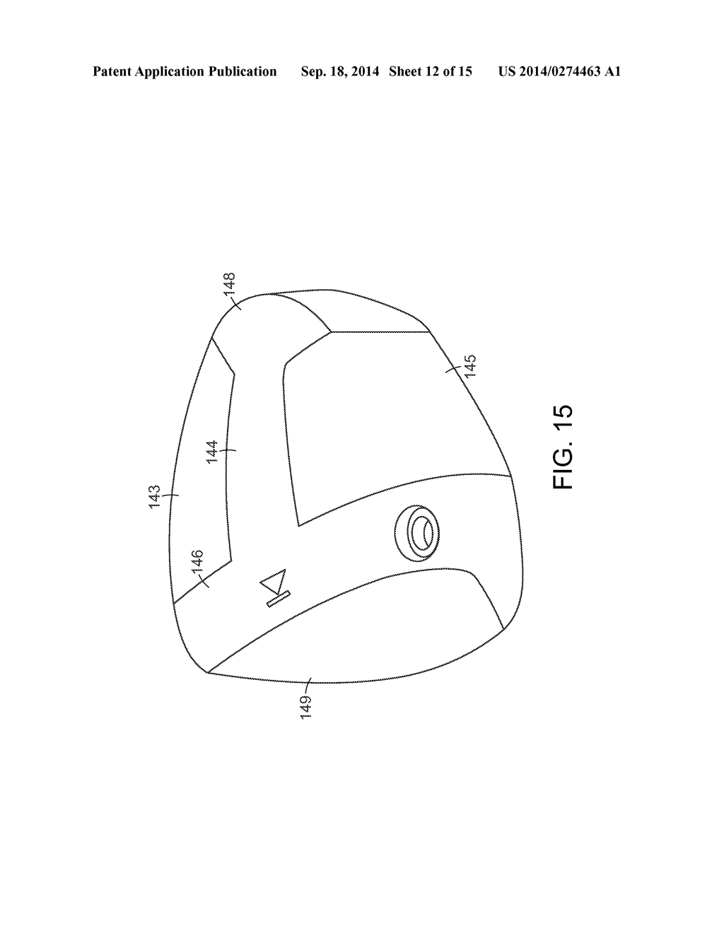 METAL WOOD CLUB WITH IMPROVED MOMENT OF INERTIA - diagram, schematic, and image 13