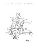 Motorless Treadmill with Large Flywheel diagram and image