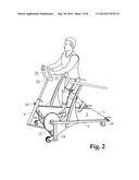 Motorless Treadmill with Large Flywheel diagram and image