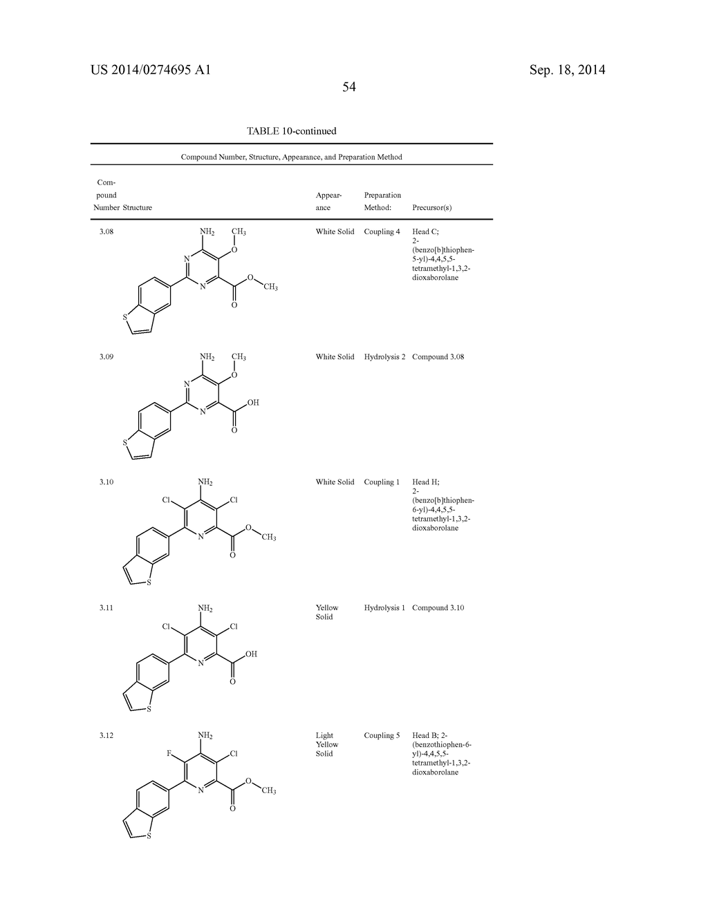 4-AMINO-6-(HETEROCYCLIC)PICOLINATES AND     6-amino-2-(HETEROCYCLIC)pyrimidine-4-carboxylates AND THEIR USE AS     HERBICIDES - diagram, schematic, and image 55