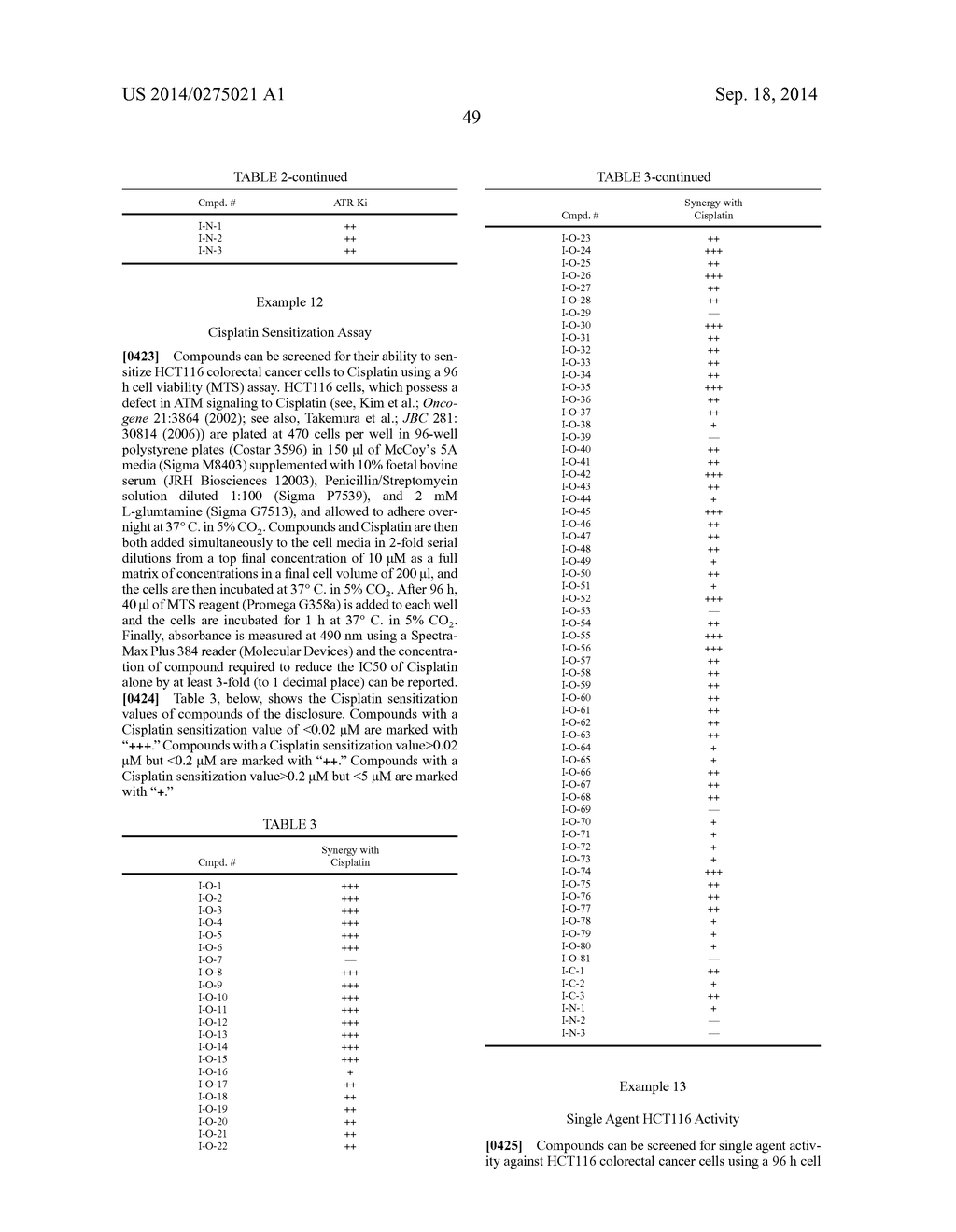 COMPOUNDS USEFUL AS INHIBITORS OF ATR KINASE - diagram, schematic, and image 50