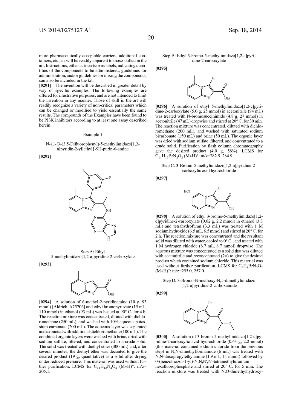 SUBSTITUTED HETEROARYL FUSED DERIVATIVES AS PI3K INHIBITORS - diagram, schematic, and image 21