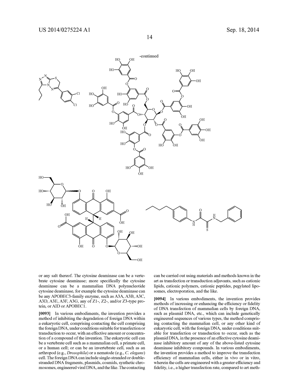 CYTOSINE DEAMINASE MODULATORS FOR ENHANCEMENT OF DNA TRANSFECTION - diagram, schematic, and image 23