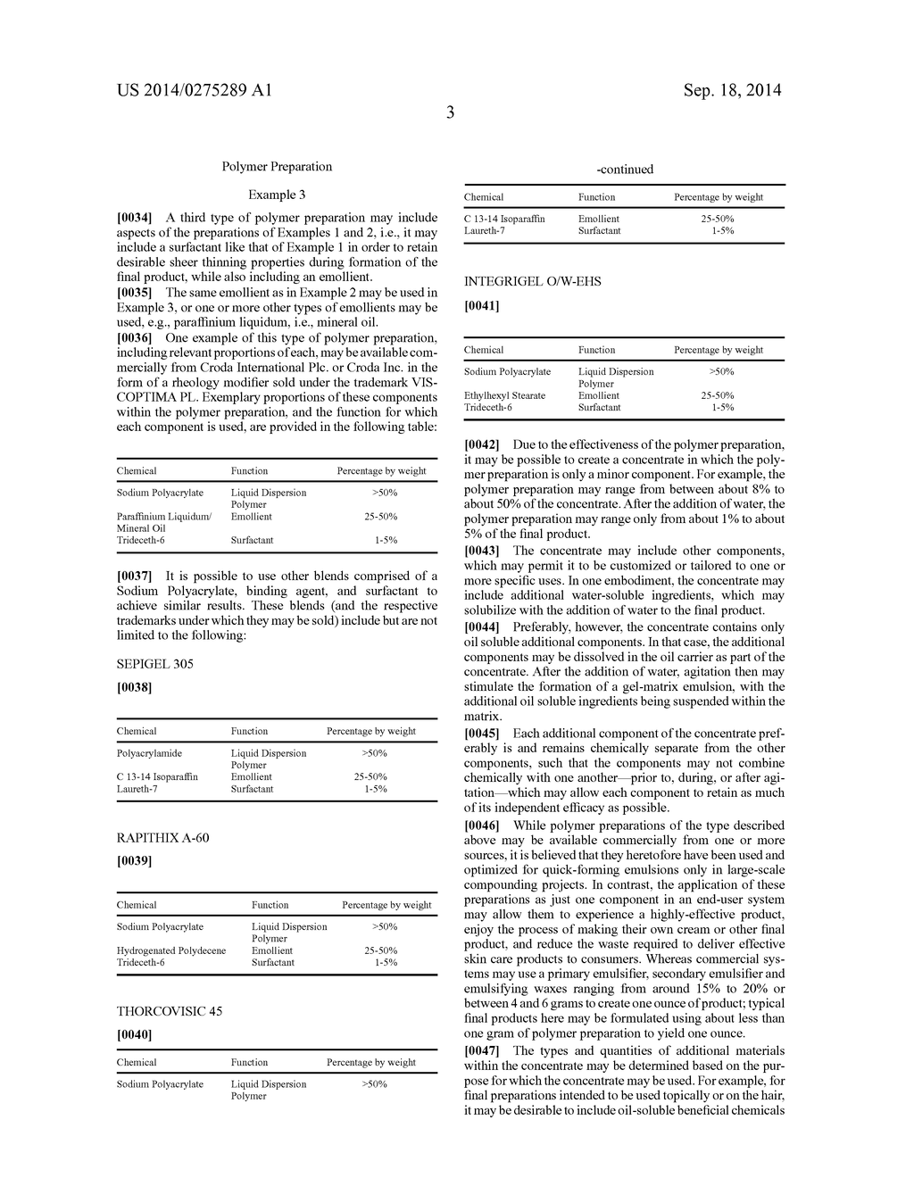 CONCENTRATE FOR FORMING WATER-GEL EMULSION MATRIX AND KIT INCLUDING SAME - diagram, schematic, and image 06