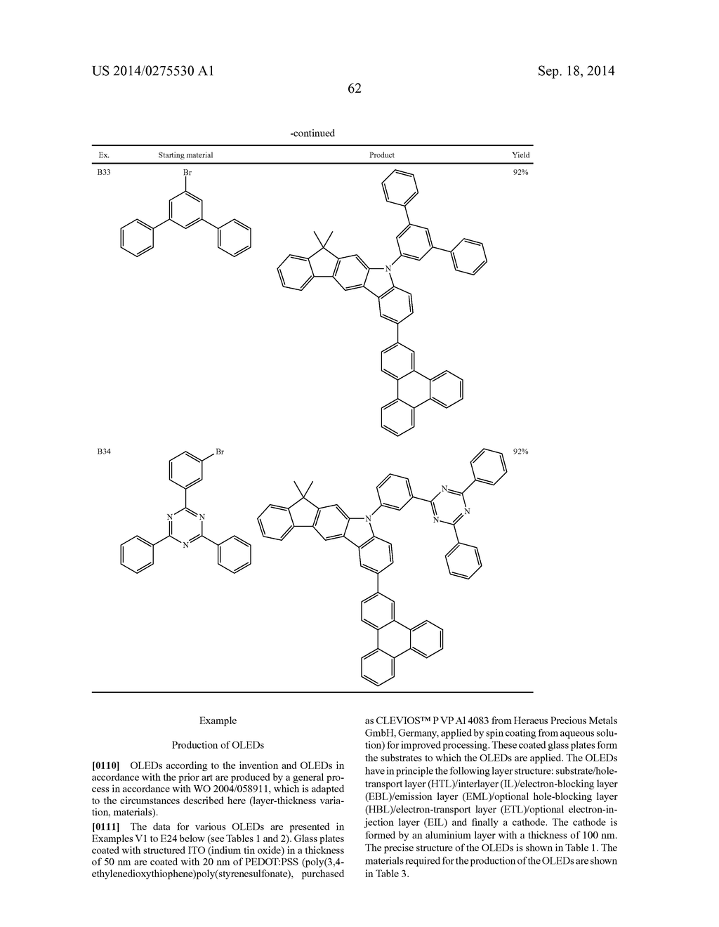 MATERIALS FOR ORGANIC ELECTROLUMINESCENT DEVICES - diagram, schematic, and image 63