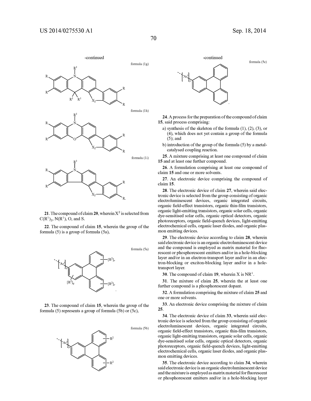 MATERIALS FOR ORGANIC ELECTROLUMINESCENT DEVICES - diagram, schematic, and image 71