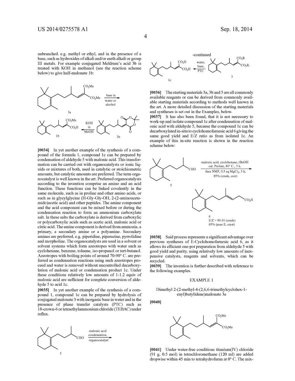 2-(ALKOXY OR ARYLOXY CARBONYL)-4-METHYL-6-(2,6,6-TRIMETHYLCYCLOHEX-1-     ENYL)HEX-2-ENOIC ACID COMPOUNDS, ITS PREPARATION AND USE - diagram, schematic, and image 05