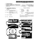 Coated Surgical Mesh, and Corresponding Systems and Methods diagram and image