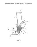 SOCK WITH INTEGRALLY KNIT SUPPORT diagram and image