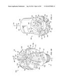 PDC BITS WITH CUTTERS LAID OUT IN BOTH SPIRAL DIRECTIONS OF BIT ROTATION diagram and image