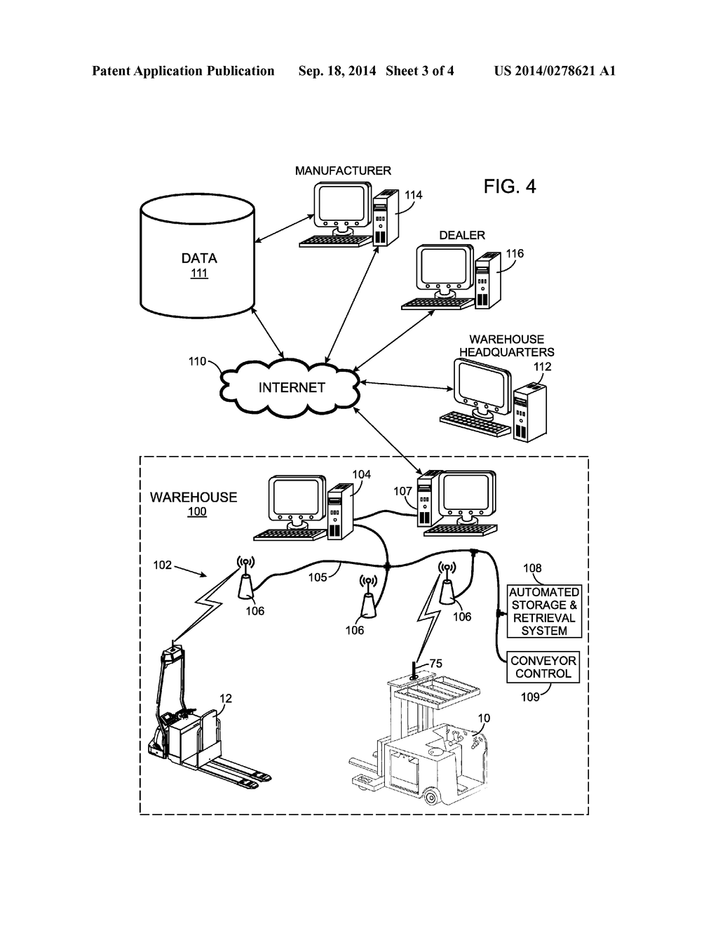 Method for Automatically Configuring a System For Managing Material     Handling Assets - diagram, schematic, and image 04