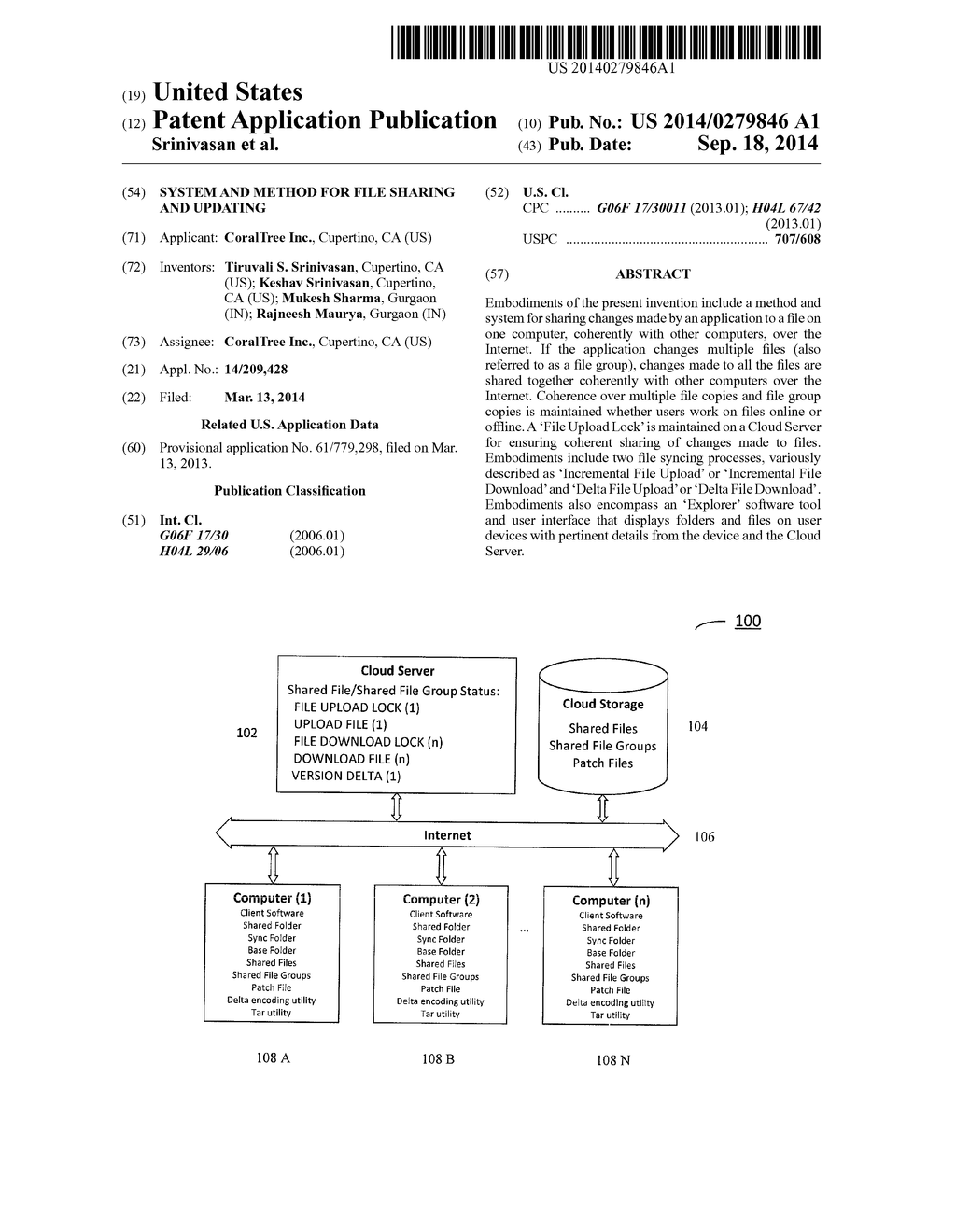 SYSTEM AND METHOD FOR FILE SHARING AND UPDATING - diagram, schematic, and image 01