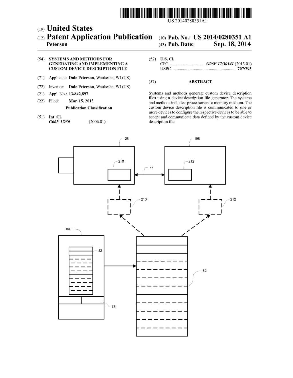 SYSTEMS AND METHODS FOR GENERATING AND IMPLEMENTING A CUSTOM DEVICE     DESCRIPTION FILE - diagram, schematic, and image 01