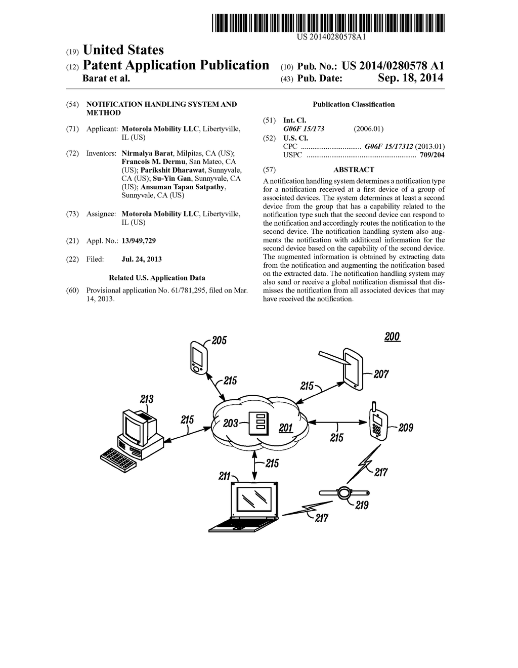 Notification Handling System and Method - diagram, schematic, and image 01