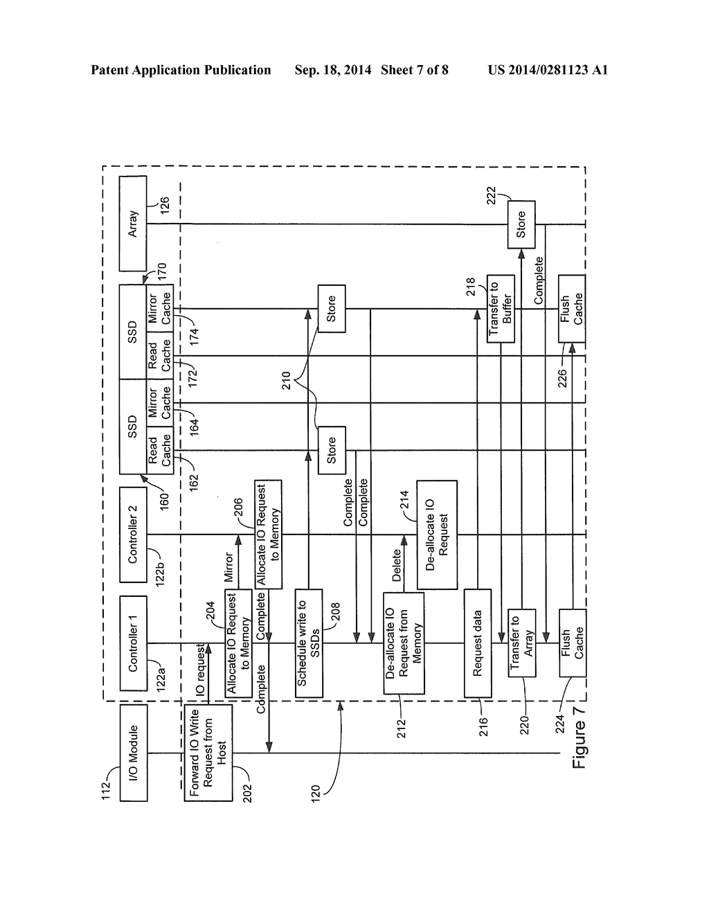 SYSTEM AND METHOD FOR HANDLING I/O WRITE REQUESTS - diagram, schematic, and image 08