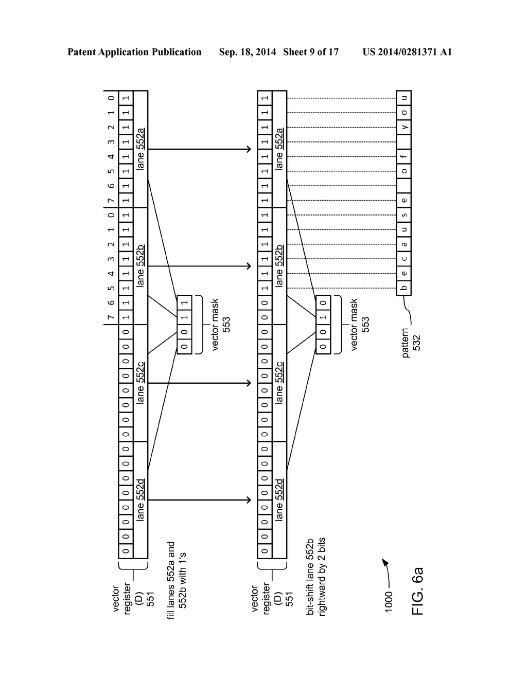 TECHNIQUES FOR ENABLING BIT-PARALLEL WIDE STRING MATCHING WITH A SIMD     REGISTER - diagram, schematic, and image 10