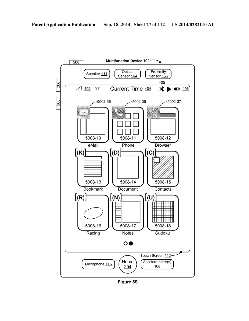 DEVICE, METHOD, AND GRAPHICAL USER INTERFACE FOR MANAGING CONCURRENTLY     OPEN SOFTWARE APPLICATIONS - diagram, schematic, and image 28