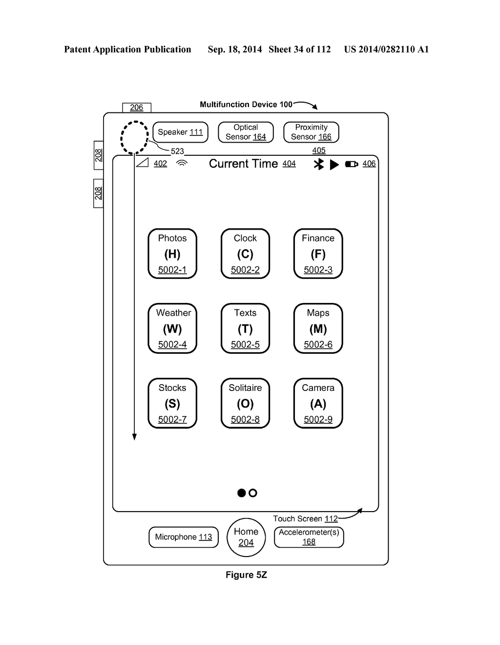 DEVICE, METHOD, AND GRAPHICAL USER INTERFACE FOR MANAGING CONCURRENTLY     OPEN SOFTWARE APPLICATIONS - diagram, schematic, and image 35