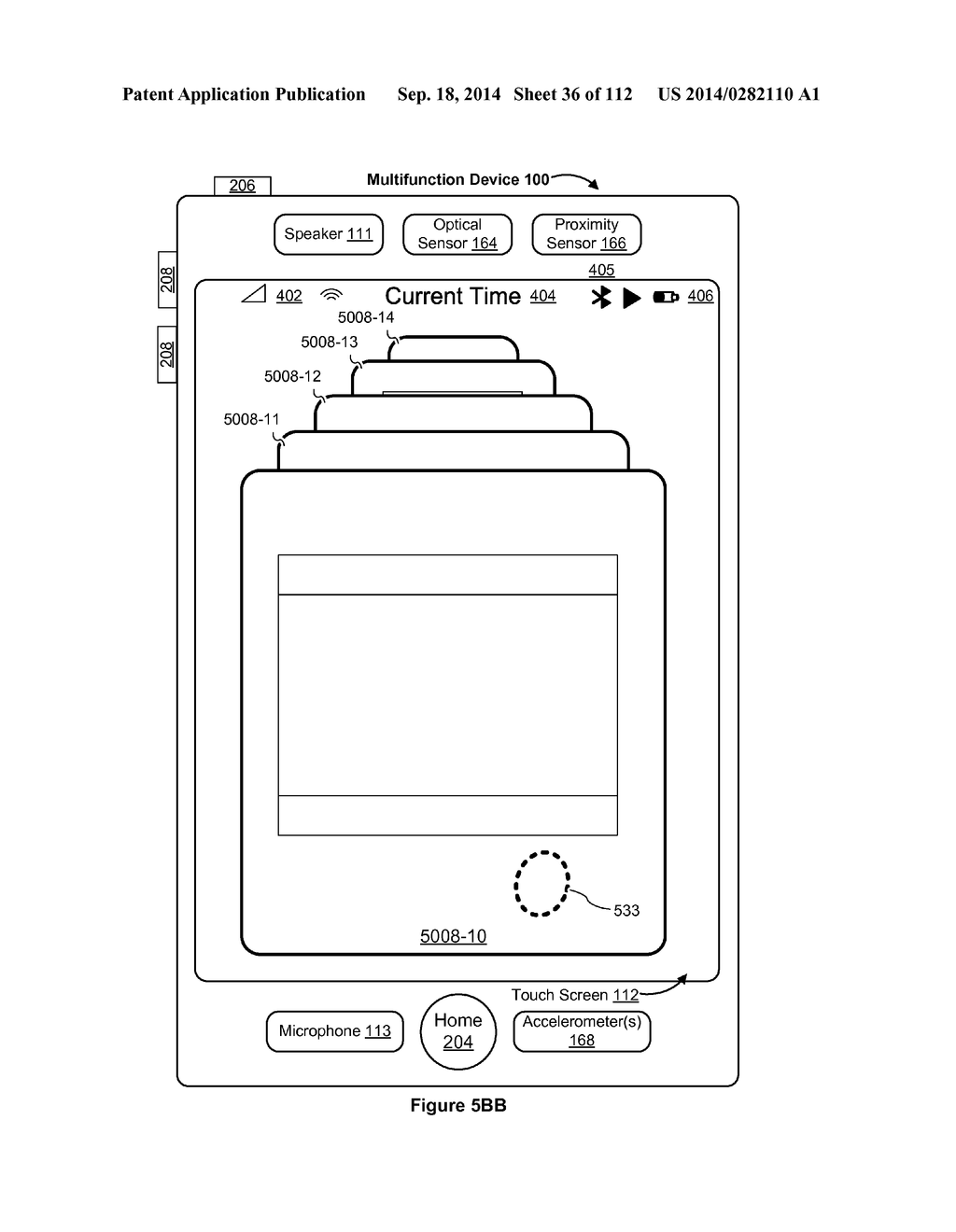 DEVICE, METHOD, AND GRAPHICAL USER INTERFACE FOR MANAGING CONCURRENTLY     OPEN SOFTWARE APPLICATIONS - diagram, schematic, and image 37