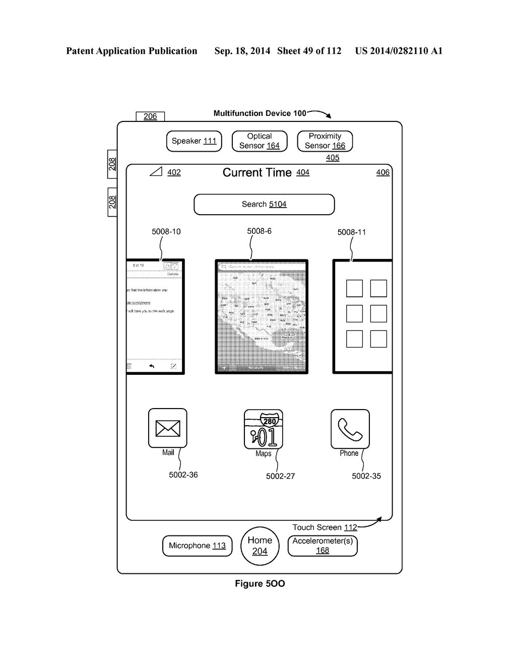 DEVICE, METHOD, AND GRAPHICAL USER INTERFACE FOR MANAGING CONCURRENTLY     OPEN SOFTWARE APPLICATIONS - diagram, schematic, and image 50