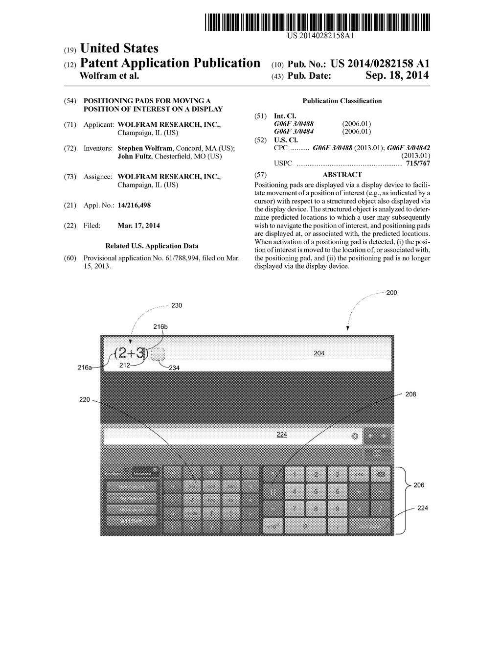 Positioning Pads for Moving a Position of Interest on a Display - diagram, schematic, and image 01