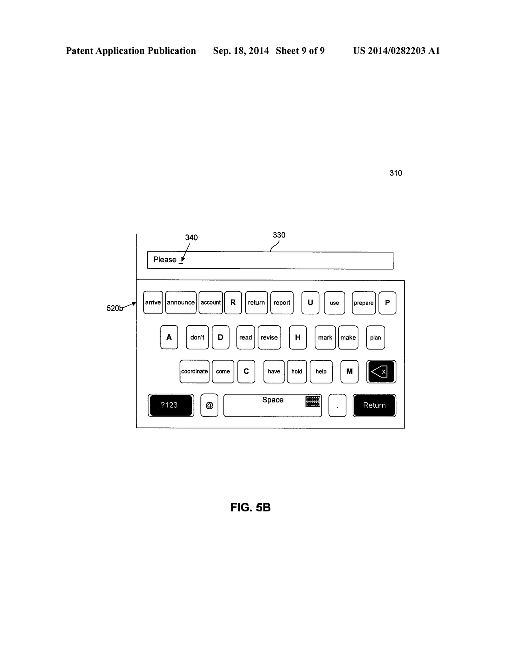 SYSTEM AND METHOD FOR PREDICTIVE TEXT INPUT - diagram, schematic, and image 10