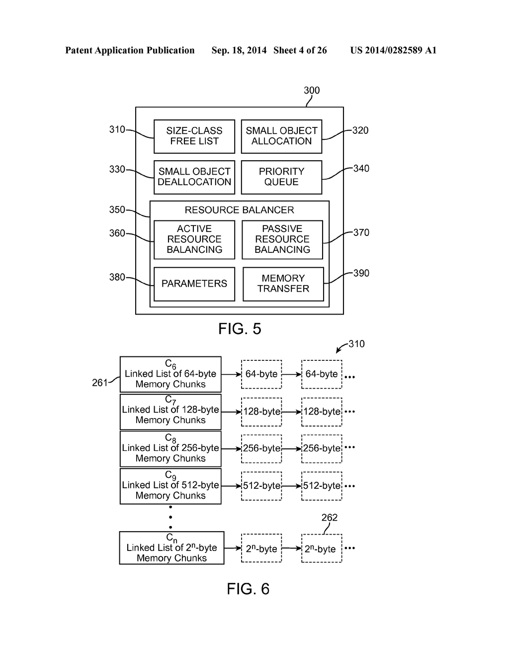 QUOTA-BASED ADAPTIVE RESOURCE BALANCING IN A SCALABLE HEAP ALLOCATOR FOR     MULTITHREADED APPLICATIONS - diagram, schematic, and image 05