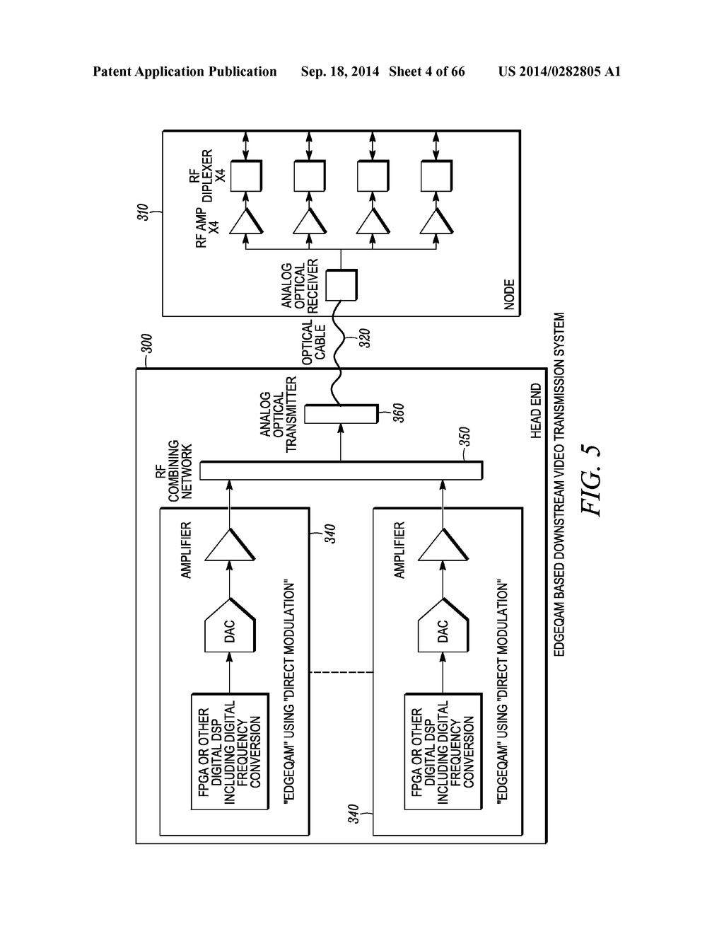 CATV VIDEO AND DATA TRANSMISSION SYSTEM WITH SIGNAL INSERTION - diagram, schematic, and image 05