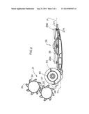 Rotary Disk Header with a Roller for Transferring the Crop Supported by a     Center Bearing diagram and image