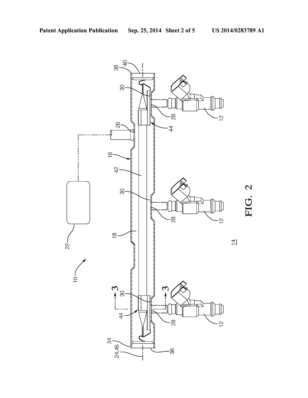 FUEL RAIL WITH PRESSURE PULSATION DAMPER - diagram, schematic, and image 03