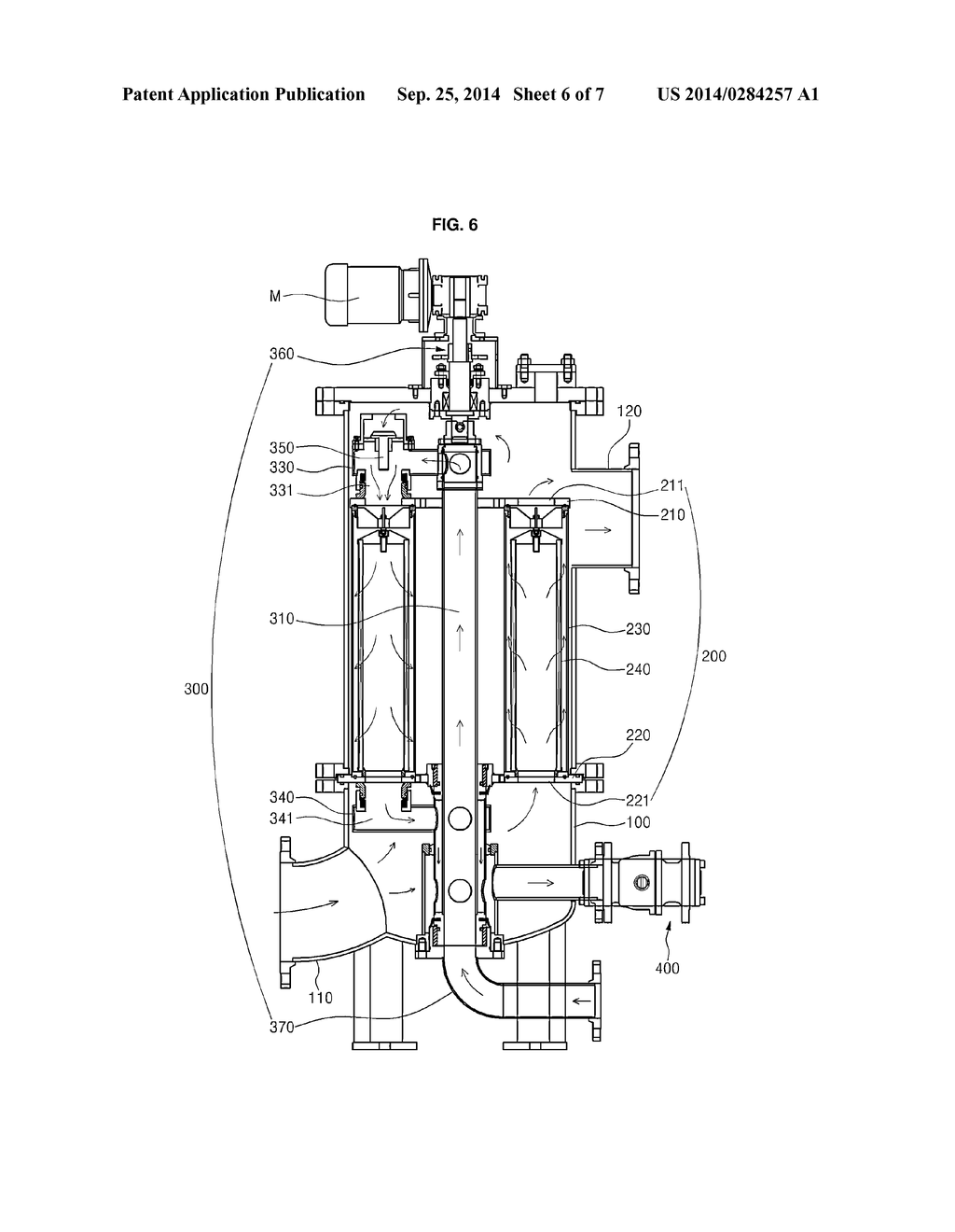 FILTER APPARATUS UTILIZING PRESSURIZED REVERSE CLEANING BY MEANS OF A     FILTER DRUM - diagram, schematic, and image 07