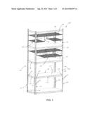 Repositionable Wire Deck Assemblies for a Storage Rack diagram and image