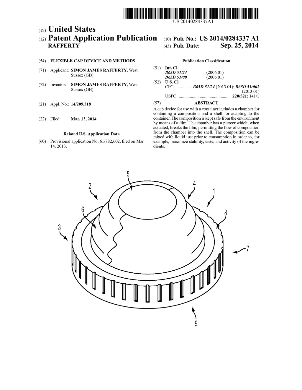 FLEXIBLE CAP DEVICE AND METHODS - diagram, schematic, and image 01