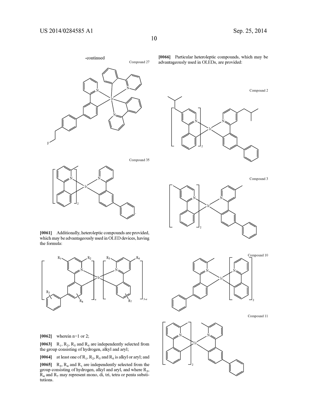 ORGANIC ELECTROLUMINESCENT MATERIALS AND DEVICES - diagram, schematic, and image 15