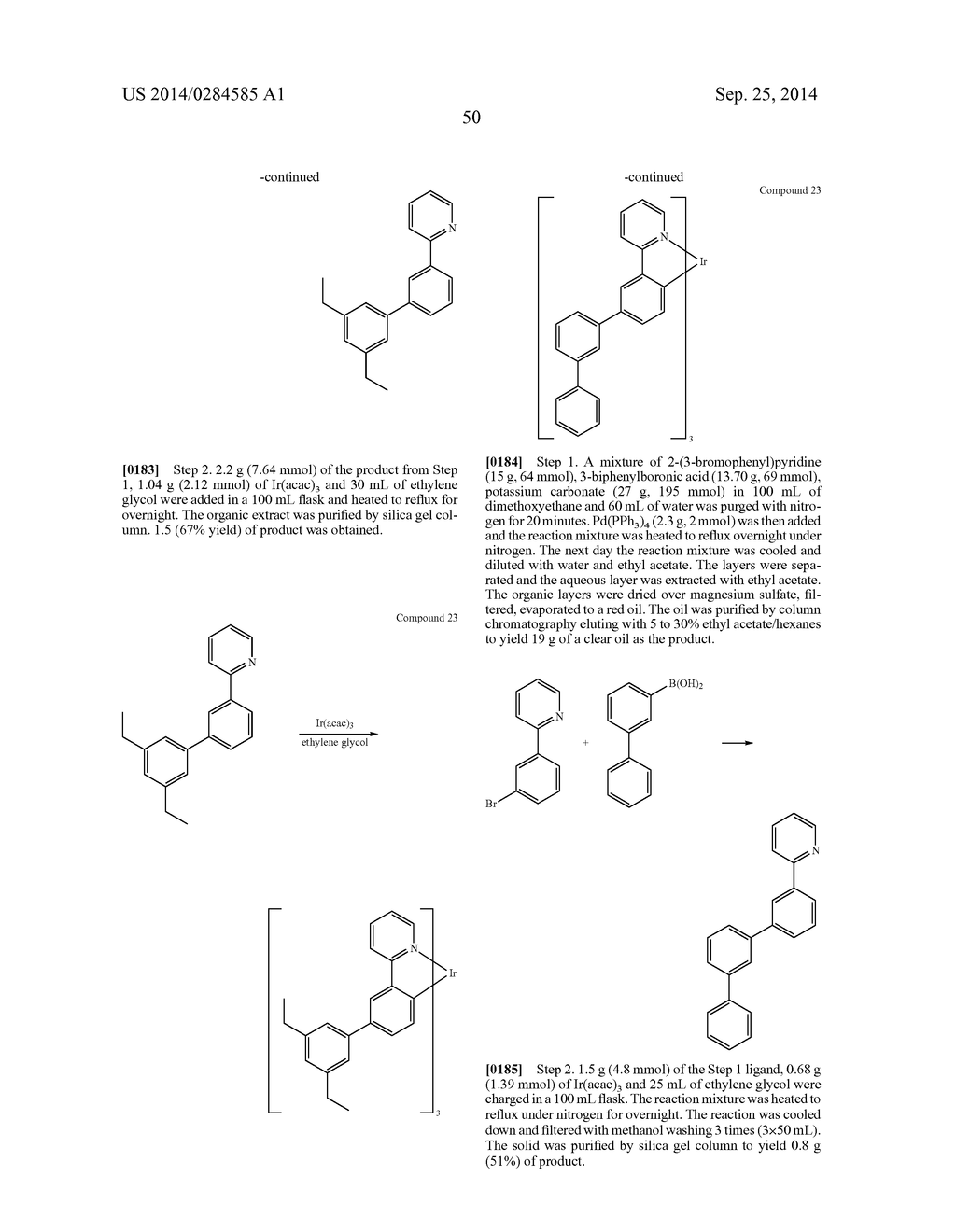 ORGANIC ELECTROLUMINESCENT MATERIALS AND DEVICES - diagram, schematic, and image 55