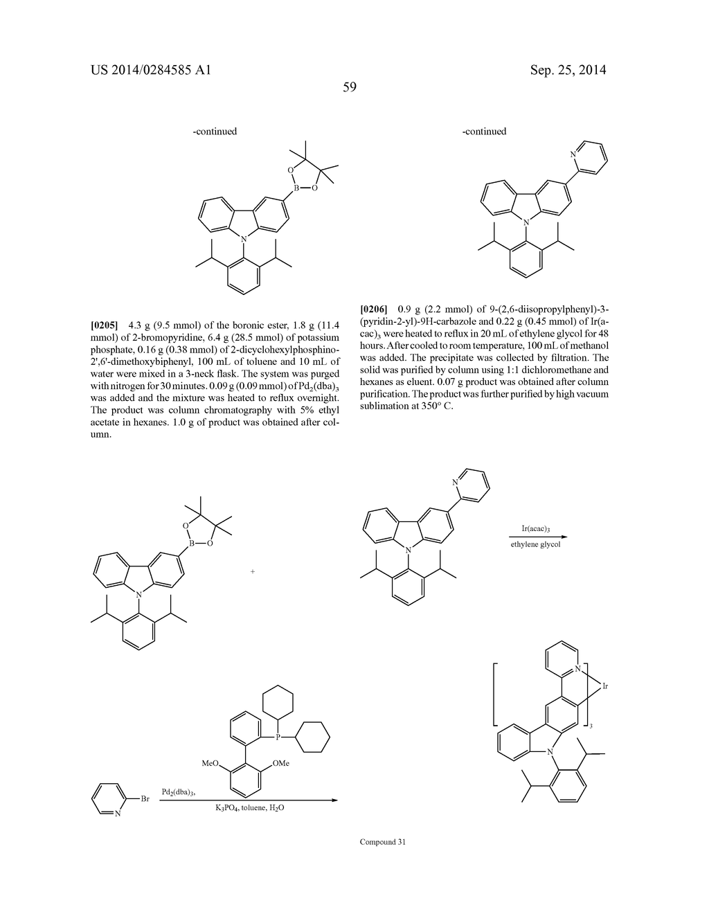 ORGANIC ELECTROLUMINESCENT MATERIALS AND DEVICES - diagram, schematic, and image 64