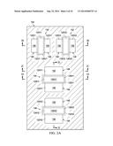 MOS Transistor Structure and Method of Forming the Structure with     Vertically and Horizontally-Elongated Metal Contacts diagram and image