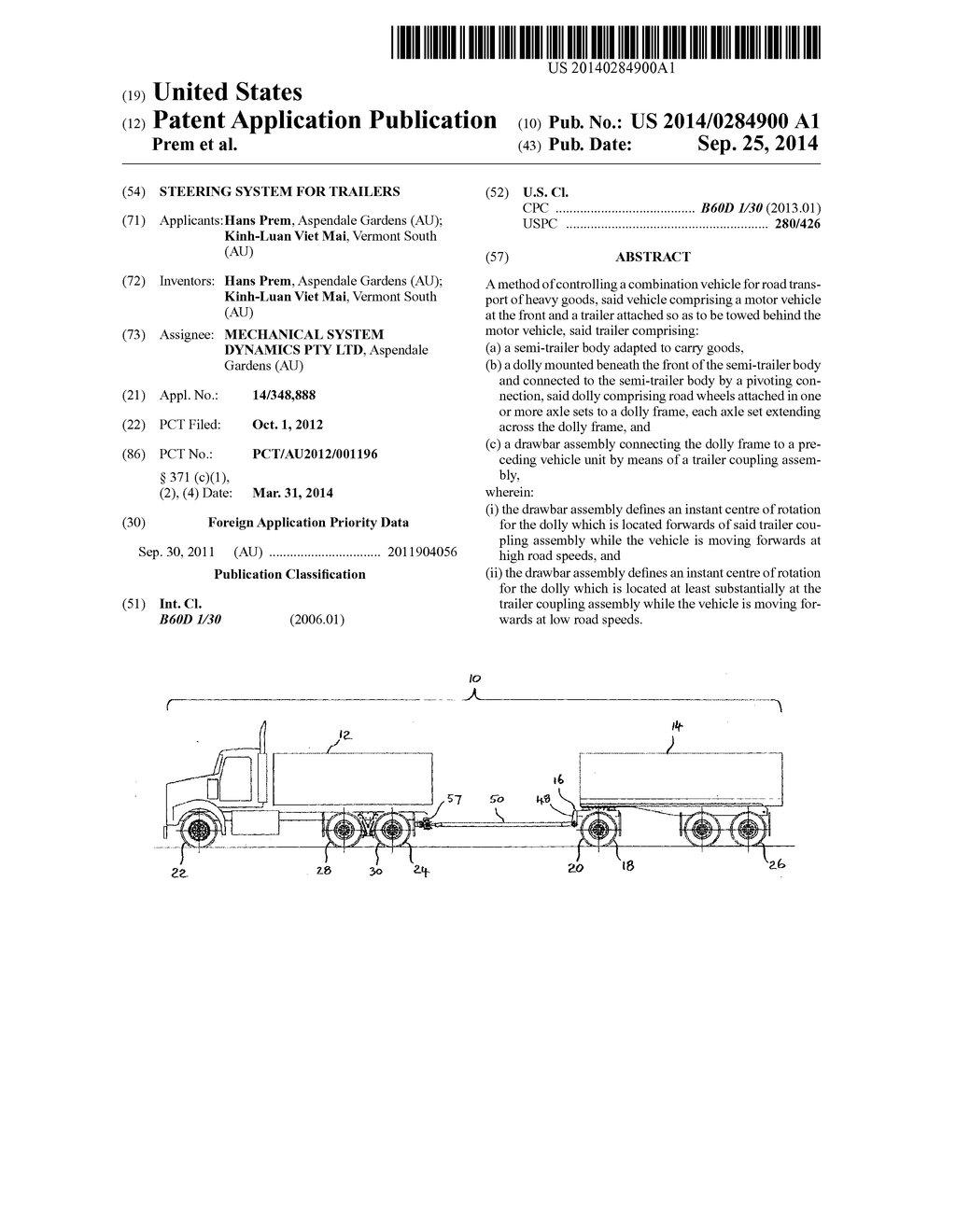 STEERING SYSTEM FOR TRAILERS - diagram, schematic, and image 01