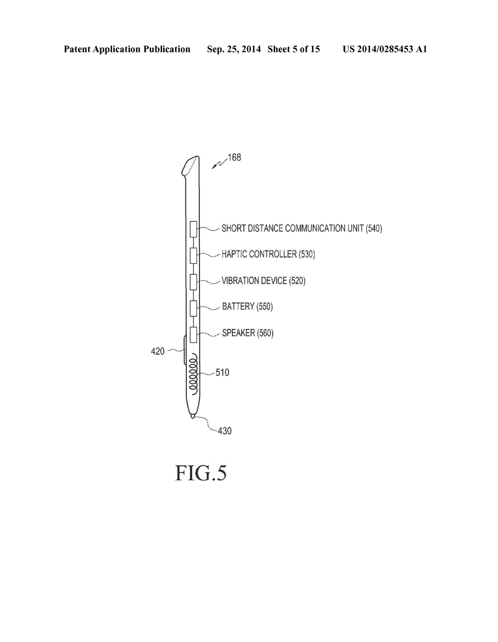 PORTABLE TERMINAL AND METHOD FOR PROVIDING HAPTIC EFFECT - diagram, schematic, and image 06