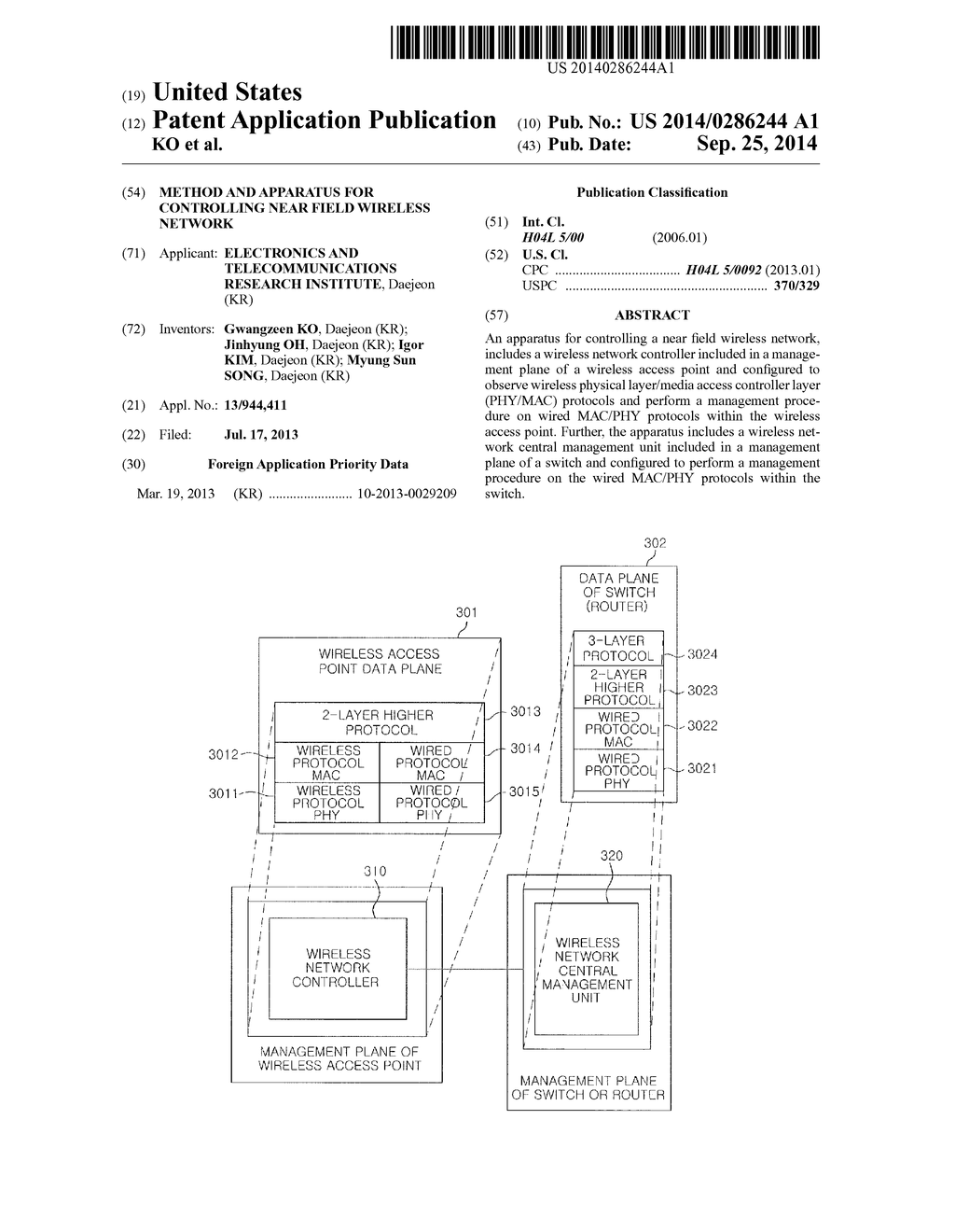 METHOD AND APPARATUS FOR CONTROLLING NEAR FIELD WIRELESS NETWORK - diagram, schematic, and image 01