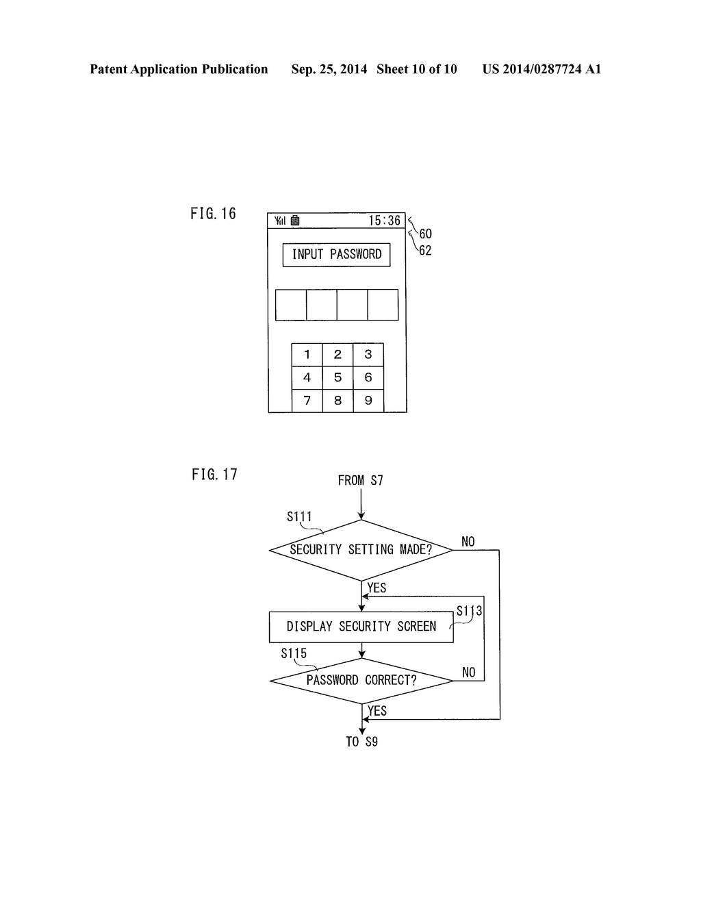 MOBILE TERMINAL AND LOCK CONTROL METHOD - diagram, schematic, and image 11