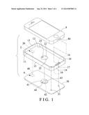 PROTECTIVE SHELL AND CHARGING DEVICE COMBINATION FOR MOBILE PHONE diagram and image