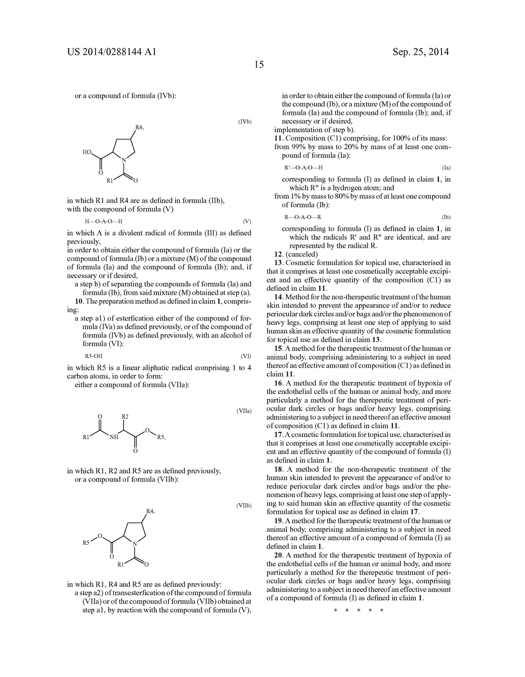 NOVEL ESTERS OF N-ACYL DERIVATIVES OF AMINO ACIDS AND DIOLS, METHOD FOR     PREPARING SAME, AND USE THEREOF IN COSMETICS AND AS A DRUG - diagram, schematic, and image 16