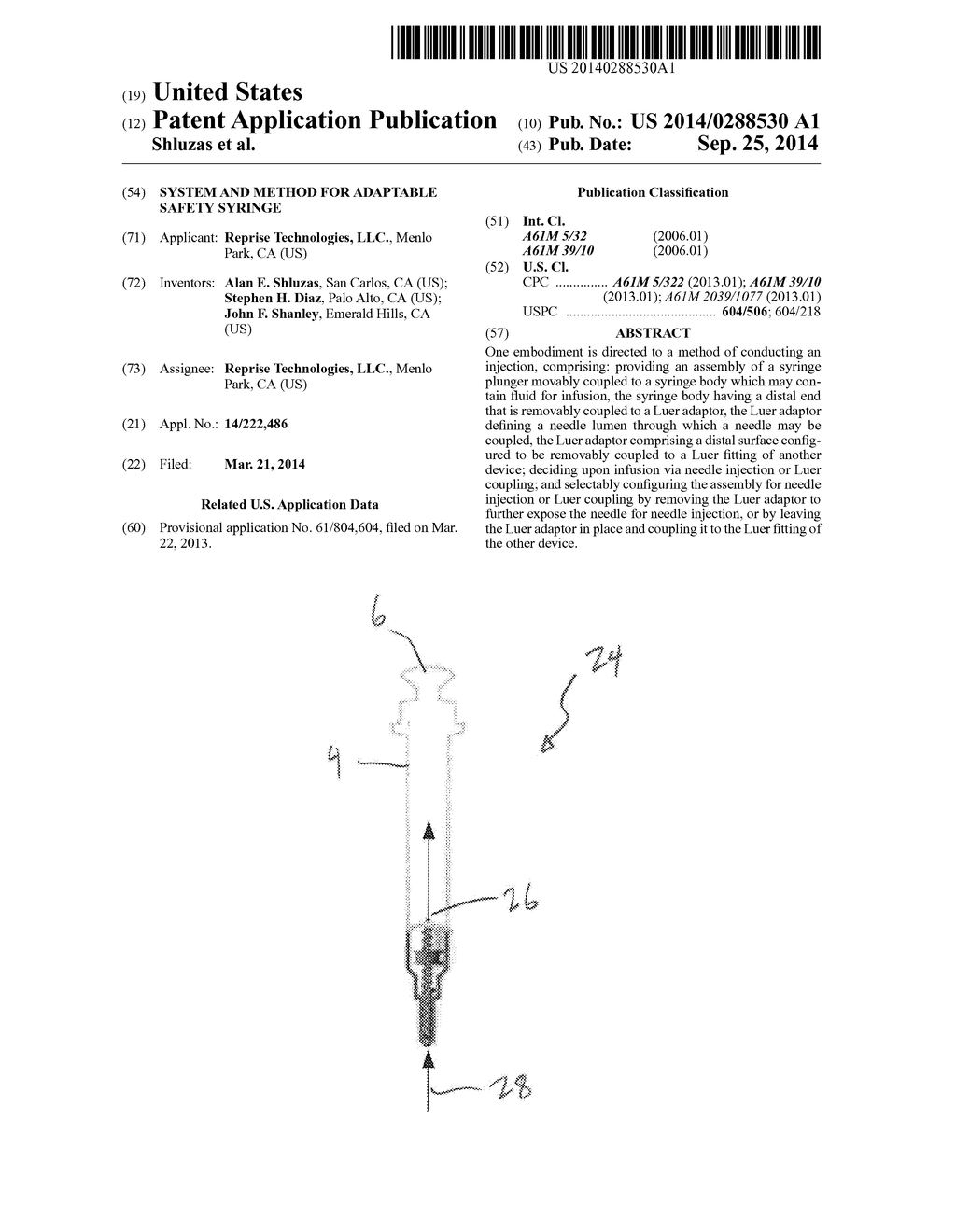 SYSTEM AND METHOD FOR ADAPTABLE SAFETY SYRINGE - diagram, schematic, and image 01