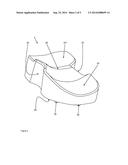 TWO-COMPONENT KNEE SPACER WITH RECESSES diagram and image